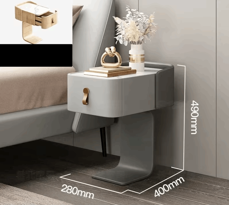 Klassyx modern nightstand with a sleek design and a functional drawer for bedside storage