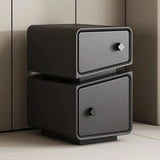 Klassyx modern nightstand in sleek black with two drawers and geometric design for contemporary bedrooms