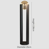 Norda Lamp by Nisu Home with a sleek design, measuring 138cm in height and 25cm in diameter