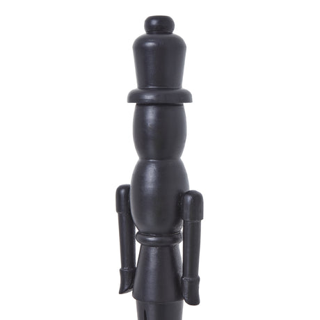 Minimalist Black Wooden Nutcracker Decoration Shades 4 Seasons