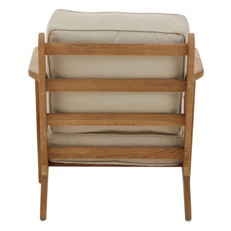 Hector Natural Linen and Oak Armchair Orsina