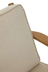 Hector Natural Linen and Oak Armchair Orsina