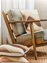 Hector Natural Linen and Oak Armchair Orsina