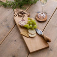 Selbrae House Oak Serving Board with Bee Design, ideal for cheese and crackers presentation