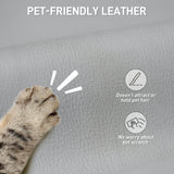 Office Chair made with pet-friendly leather that resists hair and scratches for durability