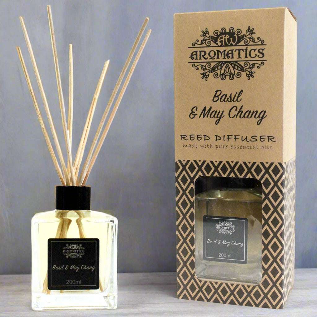 200ml Basil & Maychang Essential Oil Reed Diffuser Shades 4 Seasons