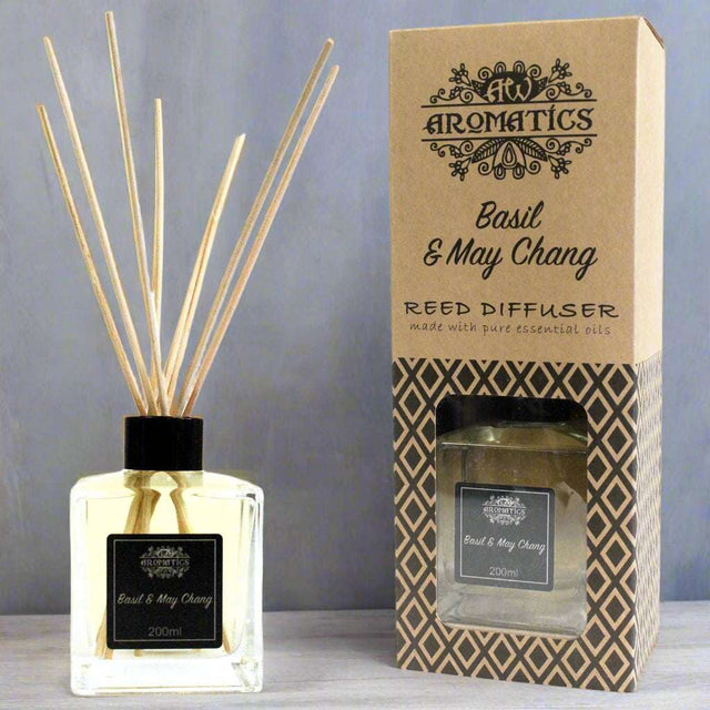 200ml Basil & Maychang Essential Oil Reed Diffuser Shades 4 Seasons