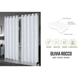 OLIVIA ROCCO White Blackout Curtains with Insulation and Denoise Features for Enhanced Privacy