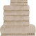 OLIVIA ROCCO Cotton Towels Set in neutral beige, soft and absorbent for a luxurious bathroom experience