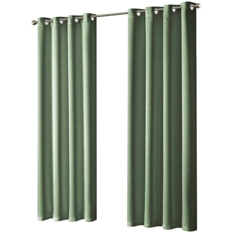 OLIVIA ROCCO Eyelet Curtains in soothing green, ideal for adding privacy and style to your home