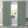 Olivia Rocco Eyelet Curtains in soft green colour, perfect for adding elegance to any room