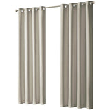 OLIVIA ROCCO Eyelet Curtains in neutral colour with a sleek design for modern interiors