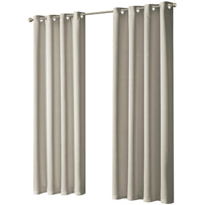 OLIVIA ROCCO Eyelet Curtains in neutral colour with a sleek design for modern interiors