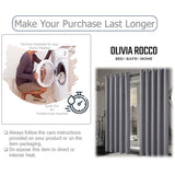 OLIVIA ROCCO Jacquard Curtains in grey providing elegance and easy machine wash care