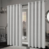 OLIVIA ROCCO Jacquard Curtains in Elegant Grey Design for Contemporary Interiors