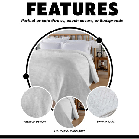 OLIVIA ROCCO Throw Blanket in a premium design, lightweight and soft for summer use or as bedspreads