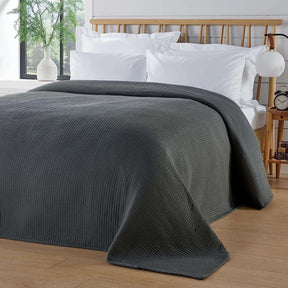 Olivia Rocco Grey Quilted Bedspread for a Stylish and Comfortable Bedroom Look
