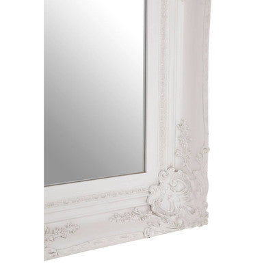 Orsina Wall Mirror with Ornate White Embellishments and Elegant Design for Home Decor