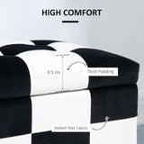 Wise Galleria Ottoman with thick padding and velvet-feel fabric for high comfort