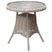 Amalfi Collection Outdoor Bistro Table With Glass Top BEIGE GLASS Shades 4 Seasons