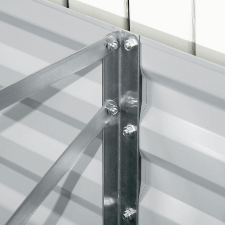 Raised Beds for Garden Galvanised Steel Outdoor Planters with Reinforced Rods Outsunny