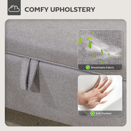 Wise Galleria Padded Footstool with breathable fabric and soft upholstery for comfortable use