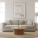 Contempo Beta Framed Painting On Canvas BROWN WOOD Shades 4 Seasons