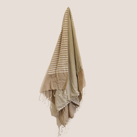 Cotton Pario Towel - 100x180 cm - Warm Sand AW-Dropship