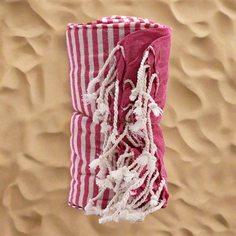 Cotton Pario Towel - 100x180 cm - Hot Pink AW-Dropship