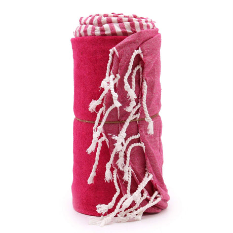 Cotton Pario Towel - 100x180 cm - Hot Pink AW-Dropship