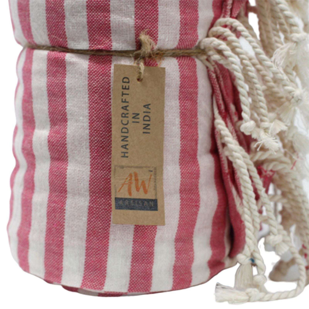 Cotton Pario Towel - 100x180 cm - Hot Pink AW-Dropship