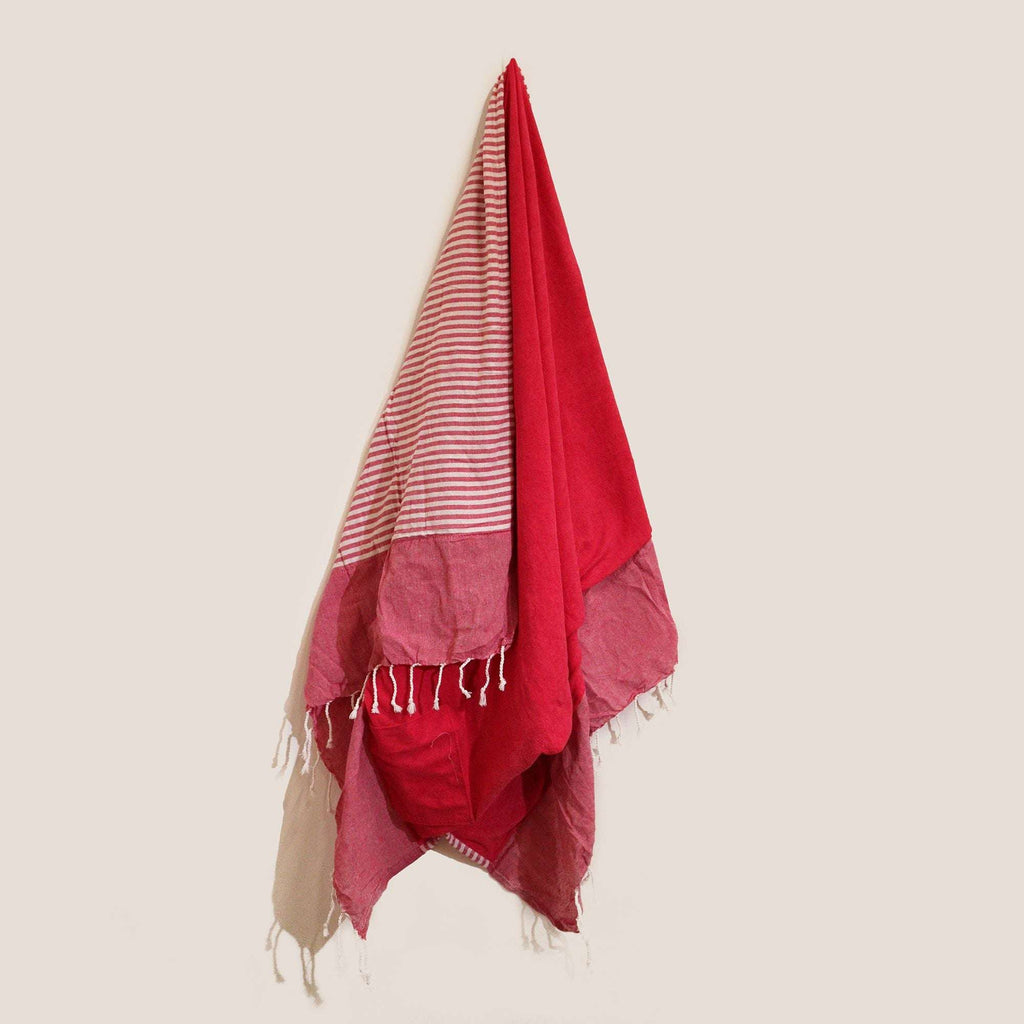 Cotton Pario Towel - 100x180 cm - Hot Pink AW-Dropship