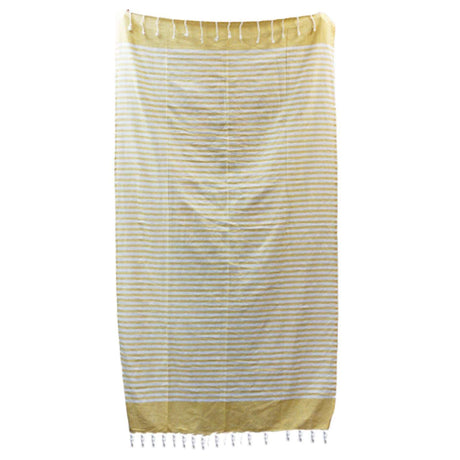 Cotton Pario Towel - 100x180 cm - Sunny Yellow AW-Dropship