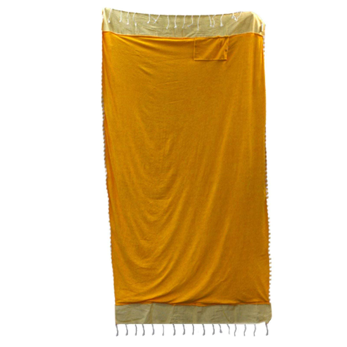 Cotton Pario Towel - 100x180 cm - Sunny Yellow AW-Dropship
