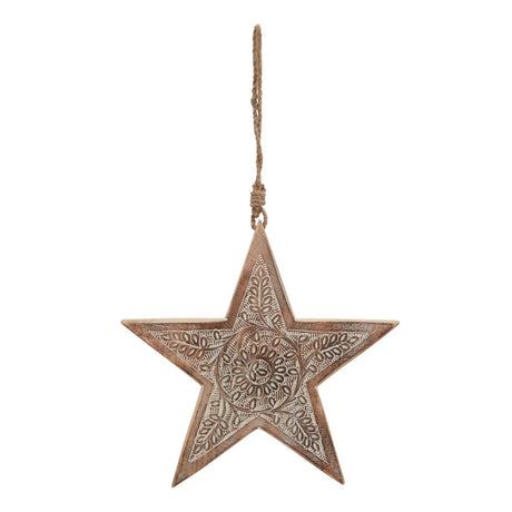 Natural Wooden Large Patterned Hanging Star Shades 4 Seasons