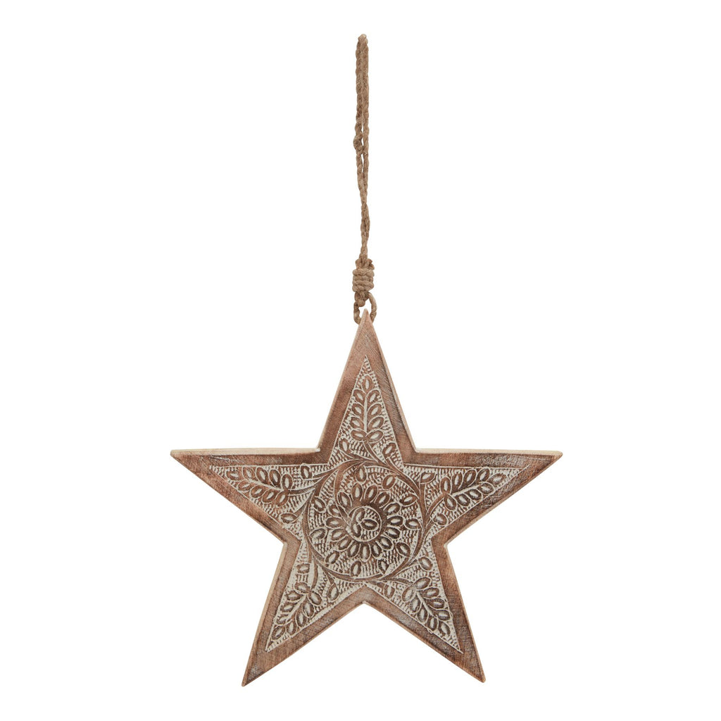 Natural Wooden Large Patterned Hanging Star Shades 4 Seasons