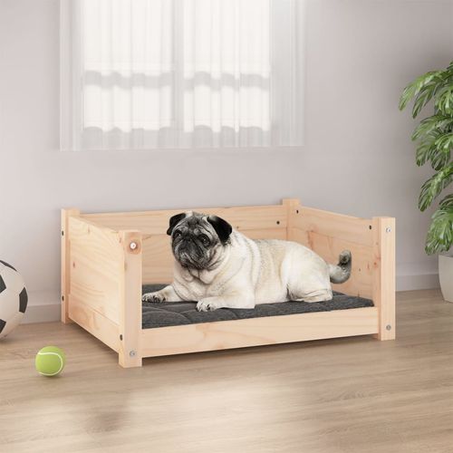 vidaXL Dog Bed Wax Brown 95.5x65.5x28 cm Solid Wood Pine vidaXL