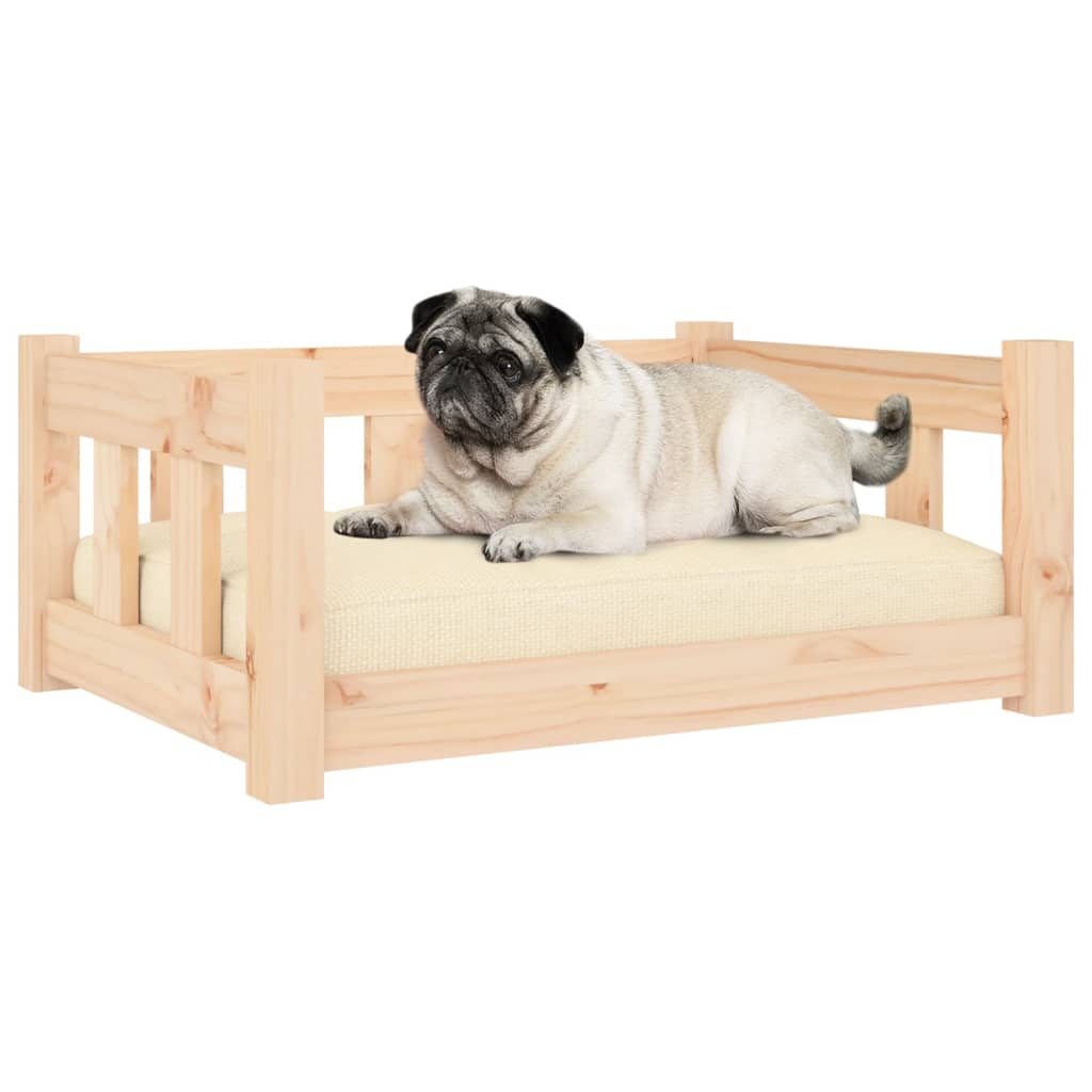 vidaXL Dog Bed 55.5x45.5x28 cm Solid Wood Pine vidaXL