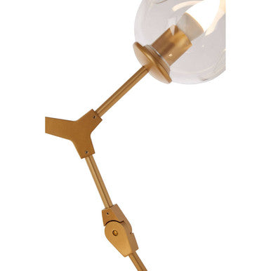 Abira Light Gold 8 Arm Pendant Lamp Orsina