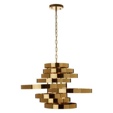 Alana 5 Bulb Gold Finish Pendant Lamp Orsina