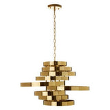 Alana 5 Bulb Gold Finish Pendant Lamp Orsina