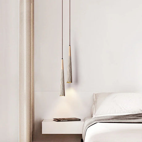 Nisu Home Modern Pendant Light with Tassel Design for Elegant Bedroom Ambiance