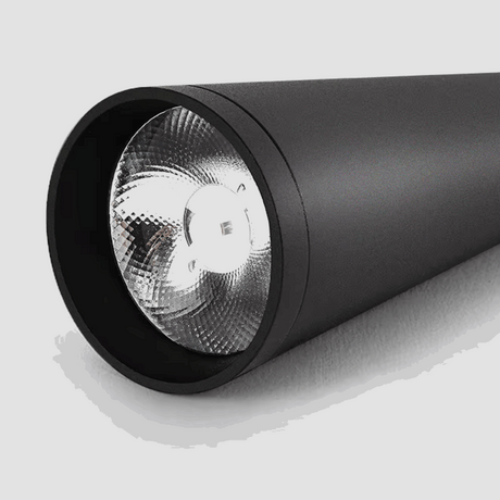 Contemporary black Pendant Light with a sleek cone design and bright LED bulb for modern interiors