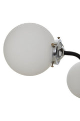 Abira Black And Chrome 16 Arm Pendant Light Orsina