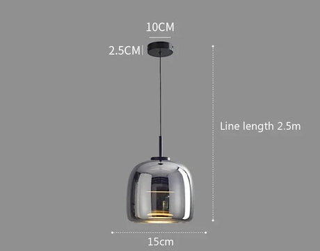 Modern Nisu Home Pendant Light with a sleek chrome finish and adjustable line length for stylish lighting