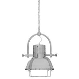 Orsina Pendant Light in Chrome Finish with Industrial Design and Adjustable Chain