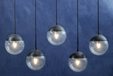 Orsina Pendant Light featuring five glass globe designs for modern home decor