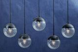 Orsina Pendant Light with Clear Glass Globes for Stylish Ceiling Illumination