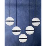 Abira Five Ball Matte Black Pendant Light Orsina