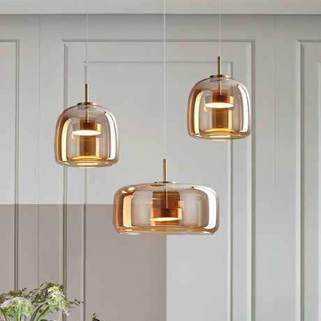 Stylish Nisu Home Pendant Light in glass with a contemporary design, ideal for modern interiors